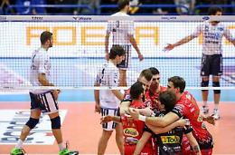 La Top Volley fa sudare lo "Zar". Ma Perugia vince 3-1