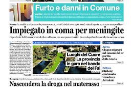 CHIEDI AL TUO EDICOLANTE LATINA OGGI IN ABBINAMENTO CON IL TEMPO