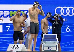 Matteo Ciampi medaglia di bronzo con la staffetta 4X200 stile libero