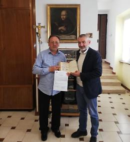 Il Libro dei Battesimi torna a Cori dopo centinaia di anni