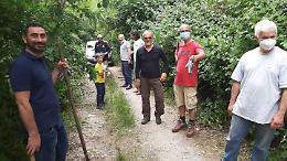 Cori scende in campo per l'ambiente: ripulito un tratto della via Francigena