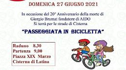 Domenica in bici con l'Aido per i 20 anni dalla scomparsa di Giorgio Brumat