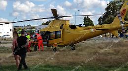 Cade al motoraduno, centauro grave trasferito in elicottero