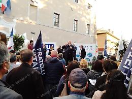 Ballottagio Cisterna, i big del centrodestra in piazza per Merolla