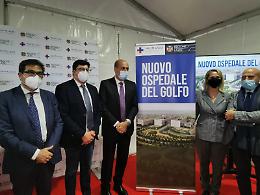 Nuovo ospedale del Golfo, la presentazione con Zingaretti e D'Amato