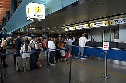 Odissea prima del decollo  da Fiumicino