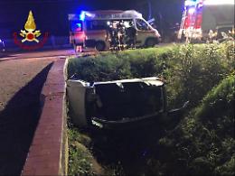 Finiscono con l'auto nel canale: due feriti nell'incidente sulla Migliara