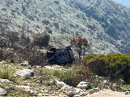 Incidente stradale a Roccasecca dei Volsci, auto in un dirupo. Un morto