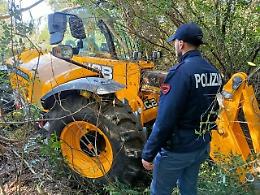 La polizia ritrova una macchina operatrice telescopia che era stata rubata