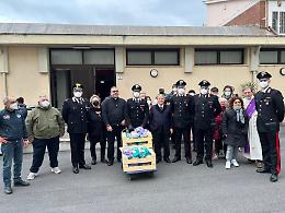 Colombe Pasquali alla Caritas, il dono dell'Arma dei Carabinieri