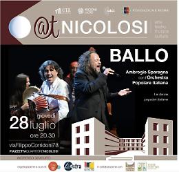 Note di notte al Nicolosi con Sparagna e l'Orchestra Popolare Italiana