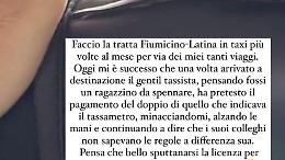 Fiumicino-Latina, il tassista pretende 250 euro: la denuncia di Pengwin