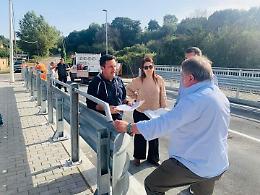 Terminato il nuovo ponte, riaperta via Fossignano