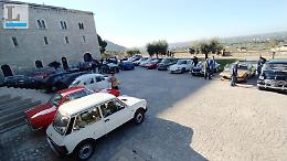 Le auto d'epoca regalano spettacolo sui Monti Lepini