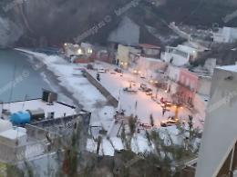 Neve e danni sulle isole di Ponza e Ventotene