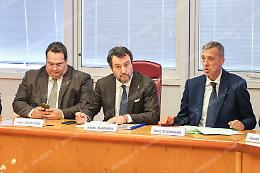 Salvini a Latina: "Opere pubbliche, meno burocrazia e cantieri più veloci"