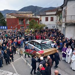 Omicidio di Suio, comunità in lacrime per il funerale di Giovanni Fidaleo