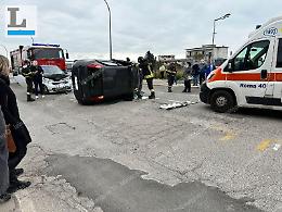 Tremendo incidente in via Ugo La Malfa: due persone gravemente ferite