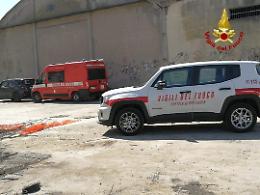 Ex Freddindustria, sopralluogo dei vigili del fuoco nei capannoni bruciati