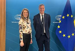 Blue economy, Acampora incontra la presidente dell'europarlamento Metsola