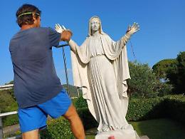 Statua della Madonna di Rio Torto, il restauro dopo i danneggiamenti
