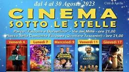 Ritorna l'appuntamento con il “Cinema sotto le Stelle”