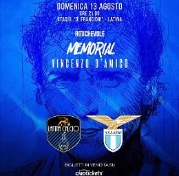 Il 13 agosto al "Francioni" Latina-Lazio per il Memorial "Vincenzo D'Amico"