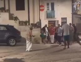 Nonna sfida la movida molesta...con una doccia fredda