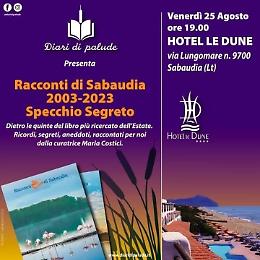 "I racconti di Sabaudia", la presentazione in riva al mare