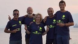 Pontini protagonisti della traversata sullo stretto di Messina
