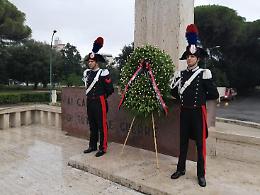 Caduti delle guerre, l'omaggio del comandante dei Carabinieri