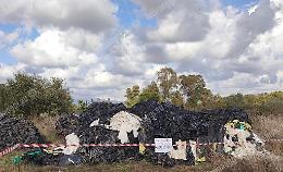 La maxi discarica abusiva sotto sequestro