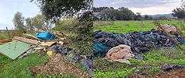 Rifiuti ammassati su un terreno senza autorizzazioni, scatta il sequestro