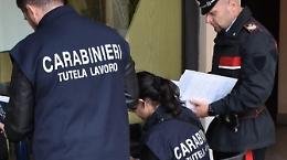 Nicolosi, blitz dei Carabinieri: multe e sospensioni per lavoro in nero