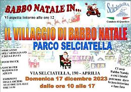 Arriva il Villaggio di Babbo Natale al Parco Selciatella