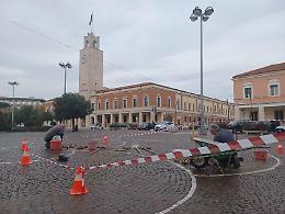 Piazza del Popolo, al via la sostituzione dei sanpietrini