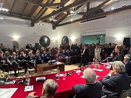 Frana Itri, la visita del presidente Rocca