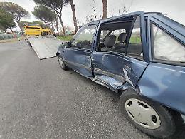 Scontro all'incrocio dell'Aeroporto, disagi per il traffico sull'Appia