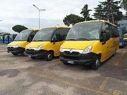 Tre nuovi pulmini "Euro 5" per il trasporto scolastico sul territorio