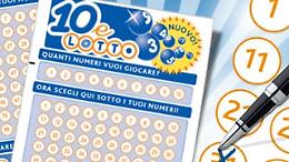 Vinti 10mila euro con 10elotto a Lenola