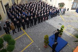 Il colonnello Agovino in visita al comando provinciale dell'Arma dei carabinieri