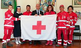 I volontari ricevuti in Comune dal sindaco per la settimana mondiale della Croce rossa italiana