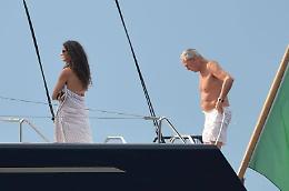 Tronchetti Provera insieme alla sua bella Afef nel magico mare delle isole pontine