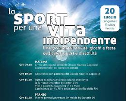 “Sport per una vita indipendente”, Vindicio si trasforma in una grande campo di gara