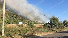 Vasto incendio divampa sul Monte Cucca, non si esclude l'ipotesi dolosa