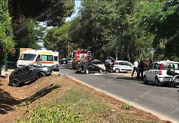 Incidente su via Mediana Vecchia, due feriti soccorsi dal personale della Croce Bianca