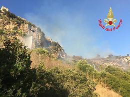 Fuoco a Norma, il forte sospetto della mano dei piromani. Il sindaco: "Bastardi"