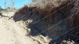Sbancamento di un tratto di duna, il sequestro dopo il sopralluogo del Parco