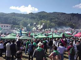Raduno leghista a Pontida,  massiccia la presenza dei militanti pontini di Noi con Salvini