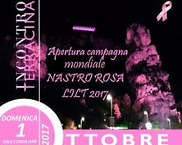 Campagna Lilt "Nastro Rosa 2017" per la lotta ai tumori: quest'anno si parte da Terracina